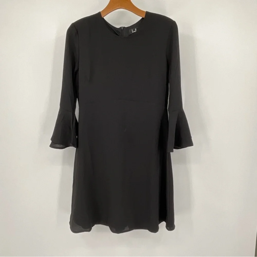 Lulus Black Long‎ Sleeve Dress Size Medium I2 - Picture 2 of 9
